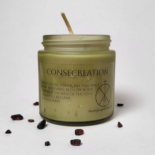 4oz. Soy Ritual Candle "Consecreation" Reclaim Power and Release Past