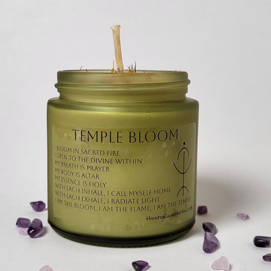 4oz. Soy Ritual Candle Temple Bloom Feminine Mystic Energy